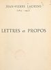 Télécharger le livre :  Lettres et propos (1875-1932)