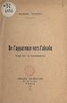 Télécharger le livre :  De l'apparence vers l'absolu