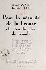 Télécharger le livre :  Pour la sécurité de la France et pour la paix du monde