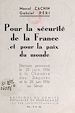 Télécharger le livre :  Pour la sécurité de la France et pour la paix du monde