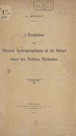 Download the eBook: L'évolution du réseau hydrographique et du relief dans les petites Pyrénées