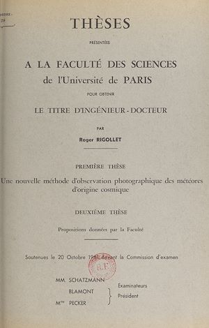 Téléchargez le livre :  Une nouvelle méthode d'observation photographique des météores d'origine cosmique