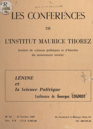 Téléchargez le livre :  Lénine et la science politique