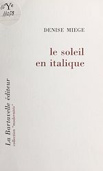 Download this eBook Le soleil en italique