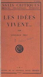 Télécharger le livre :  Les idées vivent...