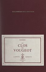 Télécharger le livre :  Le Clos de Vougeot