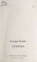 Télécharger le livre :  Stances