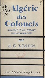 Télécharger le livre :  L'Algérie des colonels