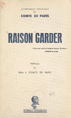 Téléchargez le livre :  Raison garder