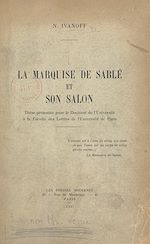 Télécharger le livre :  La marquise de Sablé et son salon