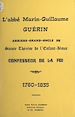 Télécharger le livre :  L'abbé Marin-Guillaume Guérin