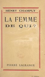 Télécharger le livre :  La femme de qui ?