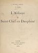 Télécharger le livre :  L'abbaye de Saint-Chef en Dauphiné