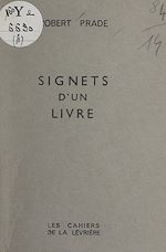 Télécharger le livre :  Signets d'un livre