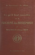 Télécharger le livre :  Ce qu'il faut connaître sur la fiscalité des entreprises