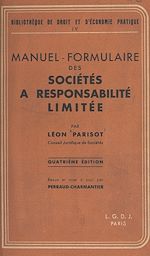 Télécharger le livre :  Manuel-formulaire des sociétés à responsabilité limitée