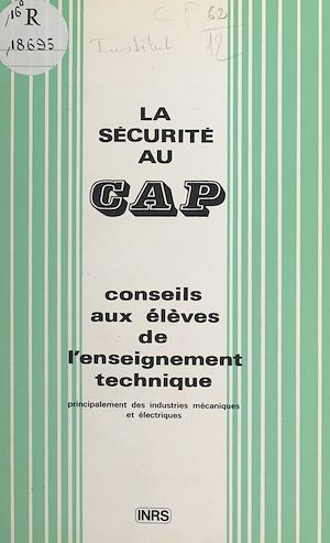 Téléchargez le livre :  La sécurité au CAP