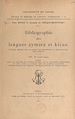 Télécharger le livre :  Bibliographie des langues aymará et kicua (3). 1916-1940