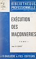 Télécharger le livre :  Exécution des maçonneries (1)