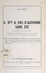 Télécharger le livre :  Il n'y a pas d'automne sans été