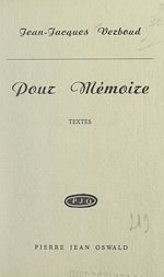 Télécharger le livre :  Pour mémoire