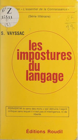 Téléchargez le livre :  Les impostures du langage
