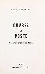 Télécharger le livre :  Ouvrez le poste