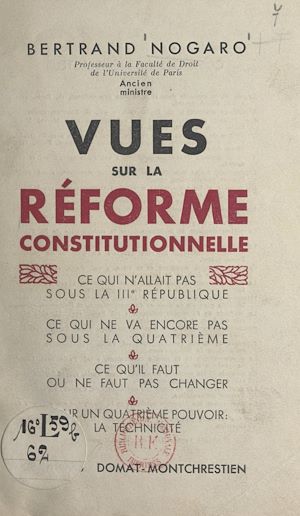 Téléchargez le livre :  Vues sur la réforme constitutionnelle