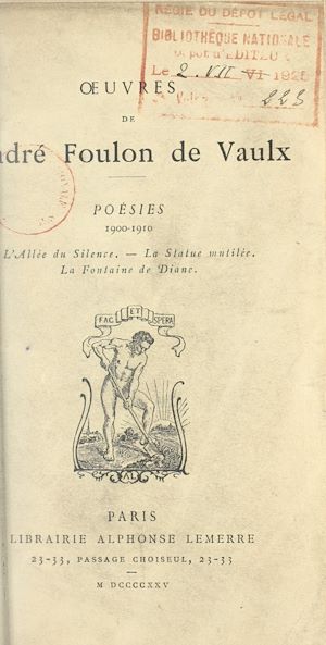 Téléchargez le livre :  Poésies, 1900-1910