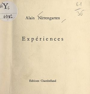 Téléchargez le livre :  Expériences