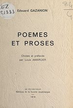 Télécharger le livre :  Poèmes et proses