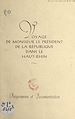 Télécharger le livre :  Voyage de Monsieur le Président de la République dans le Haut-Rhin