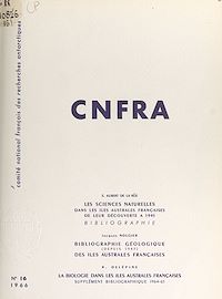 Téléchargez le livre :  Les sciences naturelles dans les îles australes françaises, de leur découverte à 1945