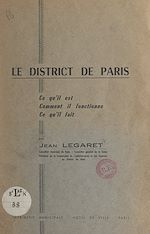 Télécharger le livre :  Le district de Paris