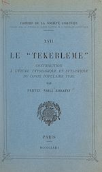 Télécharger le livre :  Le "Tekerleme"