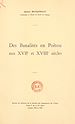 Télécharger le livre :  Des banalités en Poitou aux XVIIe et XVIII siècles