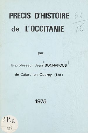 Téléchargez le livre :  Précis d'histoire de l'Occitanie