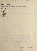 Télécharger le livre :  J'écris pour te donner de mes nouvelles