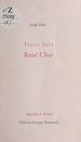 Télécharger le livre :  Trois fois René Char