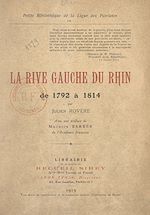 Télécharger le livre :  La rive gauche du Rhin de 1792 à 1814