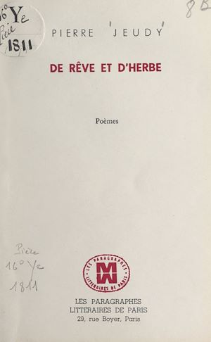 Téléchargez le livre :  De rêve et d'herbe