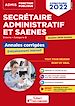 Télécharger le livre :  Annales corrigées Secrétaire administratif et SAENES -  Catégorie B - Concours 2022