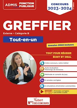 Télécharger le livre :  Concours Greffier - Catégorie B - Tout-en-un - Annales 2022 offertes