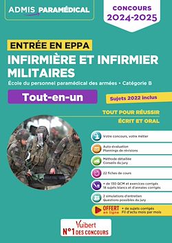 Télécharger le livre :  Infirmière et infirmier militaires - Concours entrée en EPPA