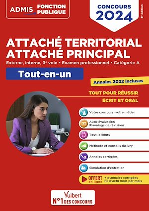 Concours Attaché territorial - Attaché principal - Catégorie A - Tout-en-un - Fil d'actu offert | Bellégo, Olivier. Auteur