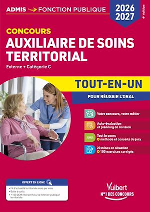 Téléchargez le livre :  Concours Auxiliaire de soins territorial 2026-2027 - Tout-en-un