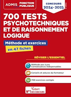 Télécharger le livre :  700 tests psychotechniques et de raisonnement logique - Méthode et exercices - L'essentiel en fiches