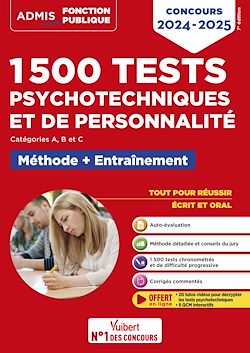 Télécharger le livre :  1500 tests psychotechniques et de personnalité - Méthode et entraînement intensif