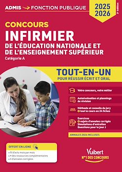 Télécharger le livre :  Concours Infirmier de l'Éducation nationale et de l'Enseignement supérieur - Tout-en-un