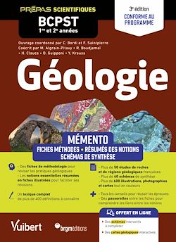 Télécharger le livre :  Mémento Géologie BCPST 1re et 2e années – 3e édition actualisée